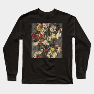 Flowers Design Symbolist Vintage Long Sleeve T-Shirt